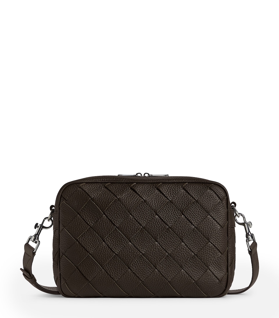 Medium Leather Intrecciato Camera Bag