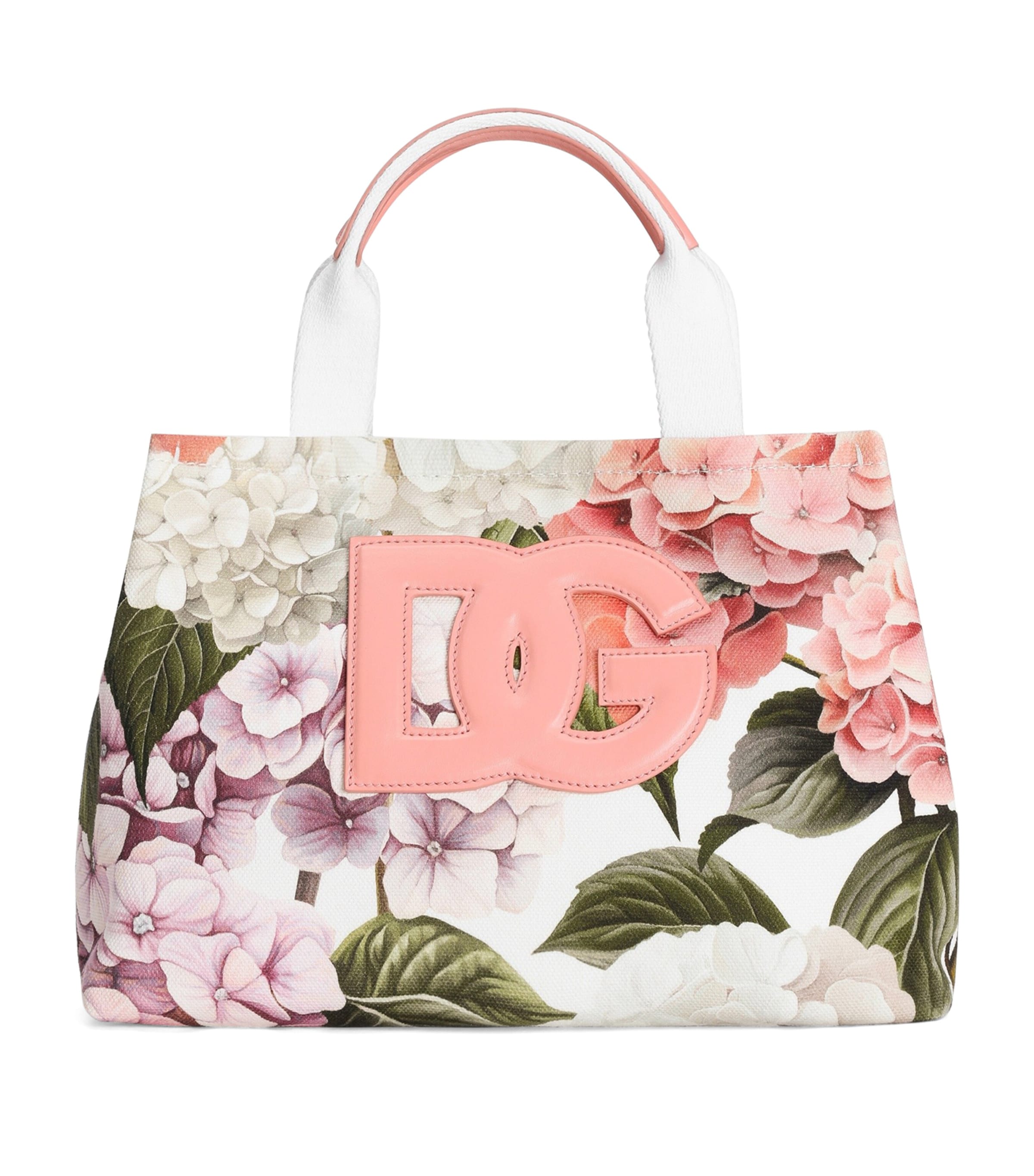 Dolce&Gabbana Kids Canvas Hydrangea Print Tote Bag Orte