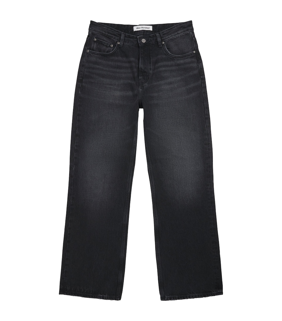 Won Hundred Mens Genoa Straight Jeans Sim Black