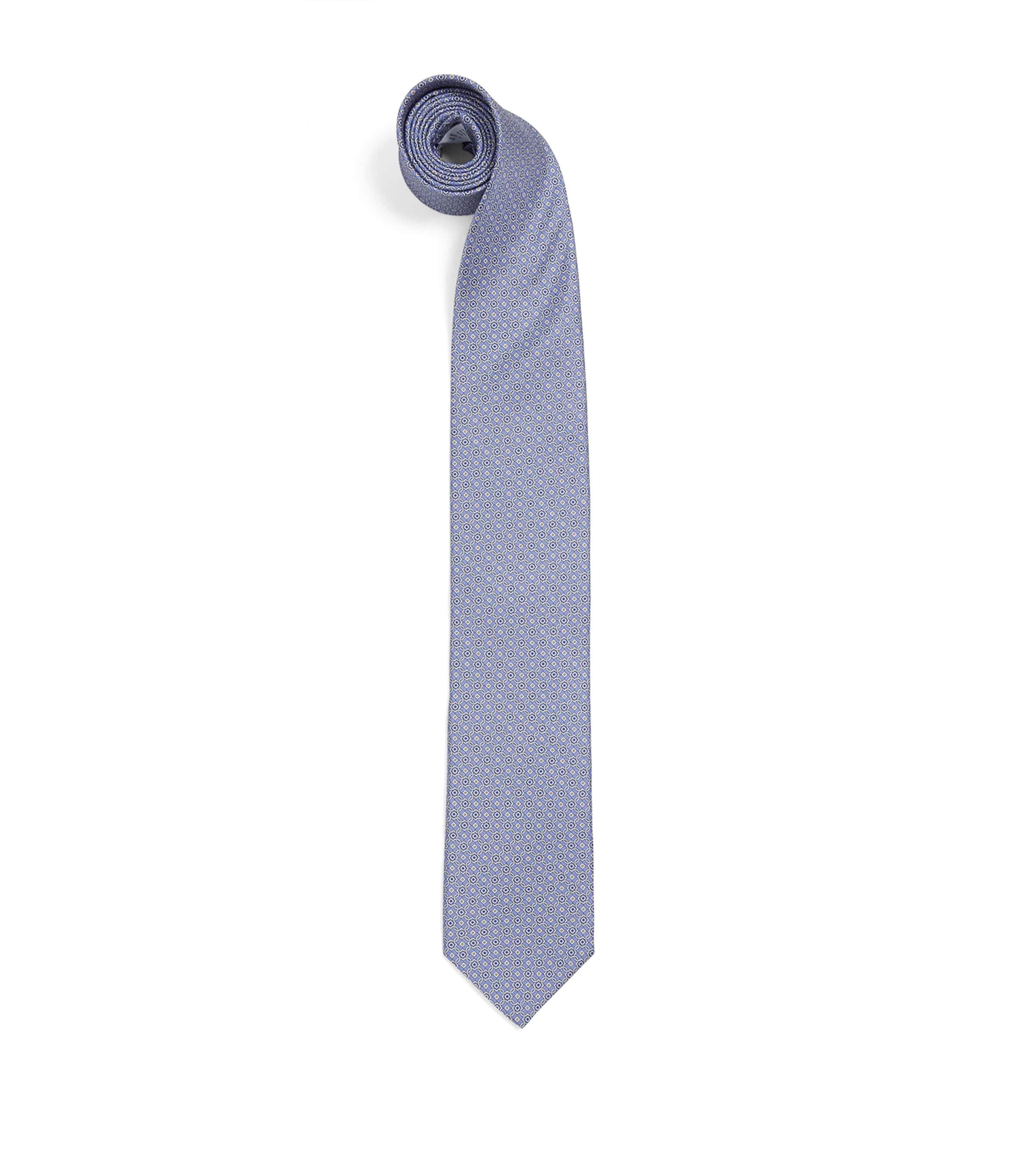 Eton Silk Jacquard Tie Mid Purple