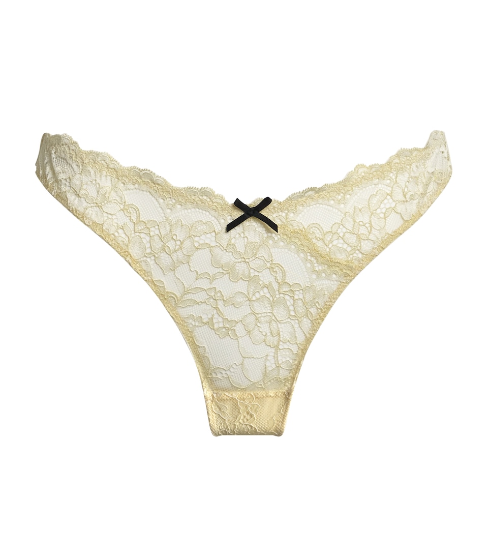 Lace Bianca Thong