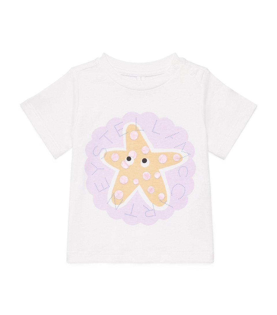 Stella McCartney Kids Organic Cotton Starfish T-Shirt (3-36 Months)