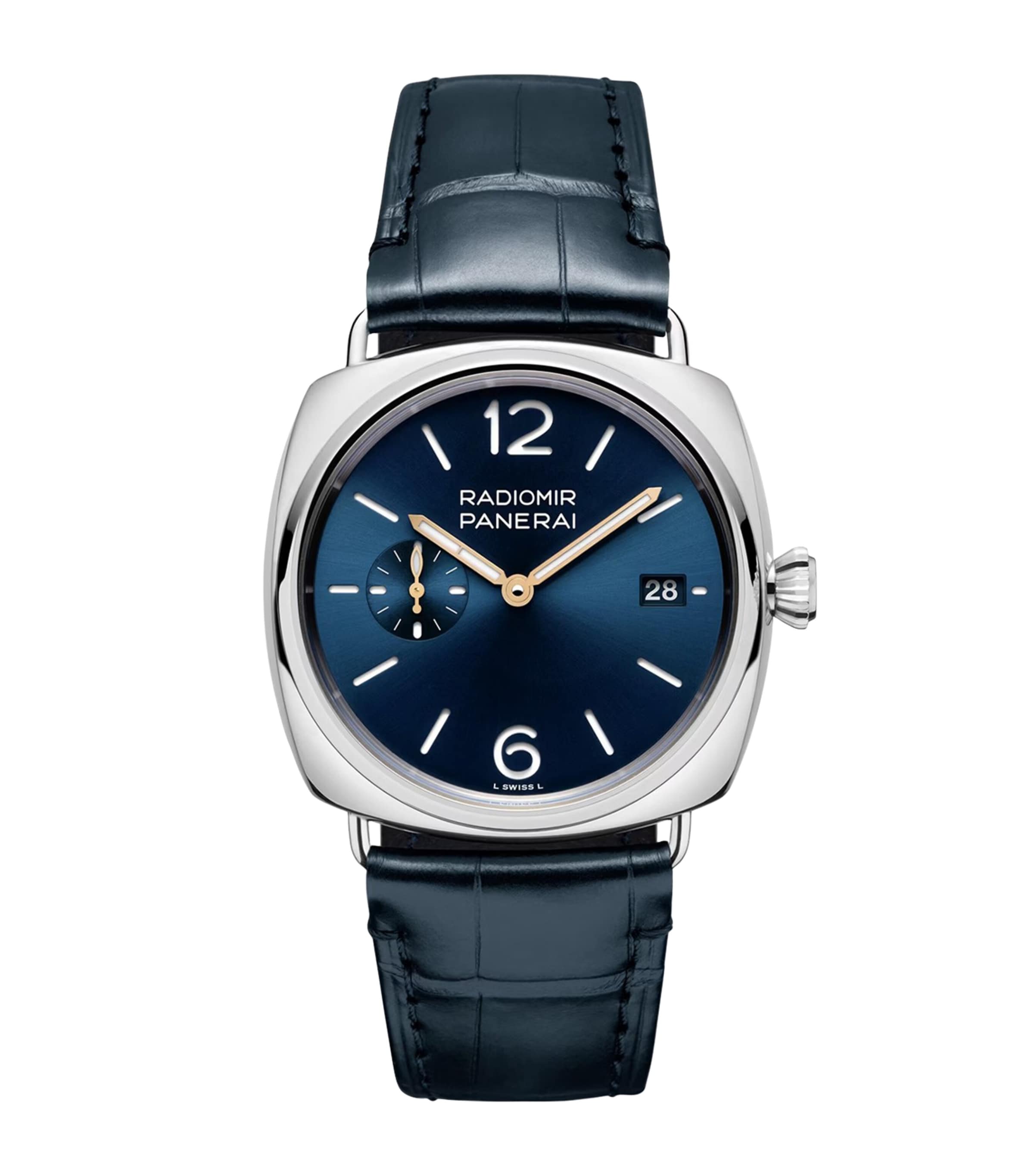 Panerai Steel Radiomir Watch 40mm Blue