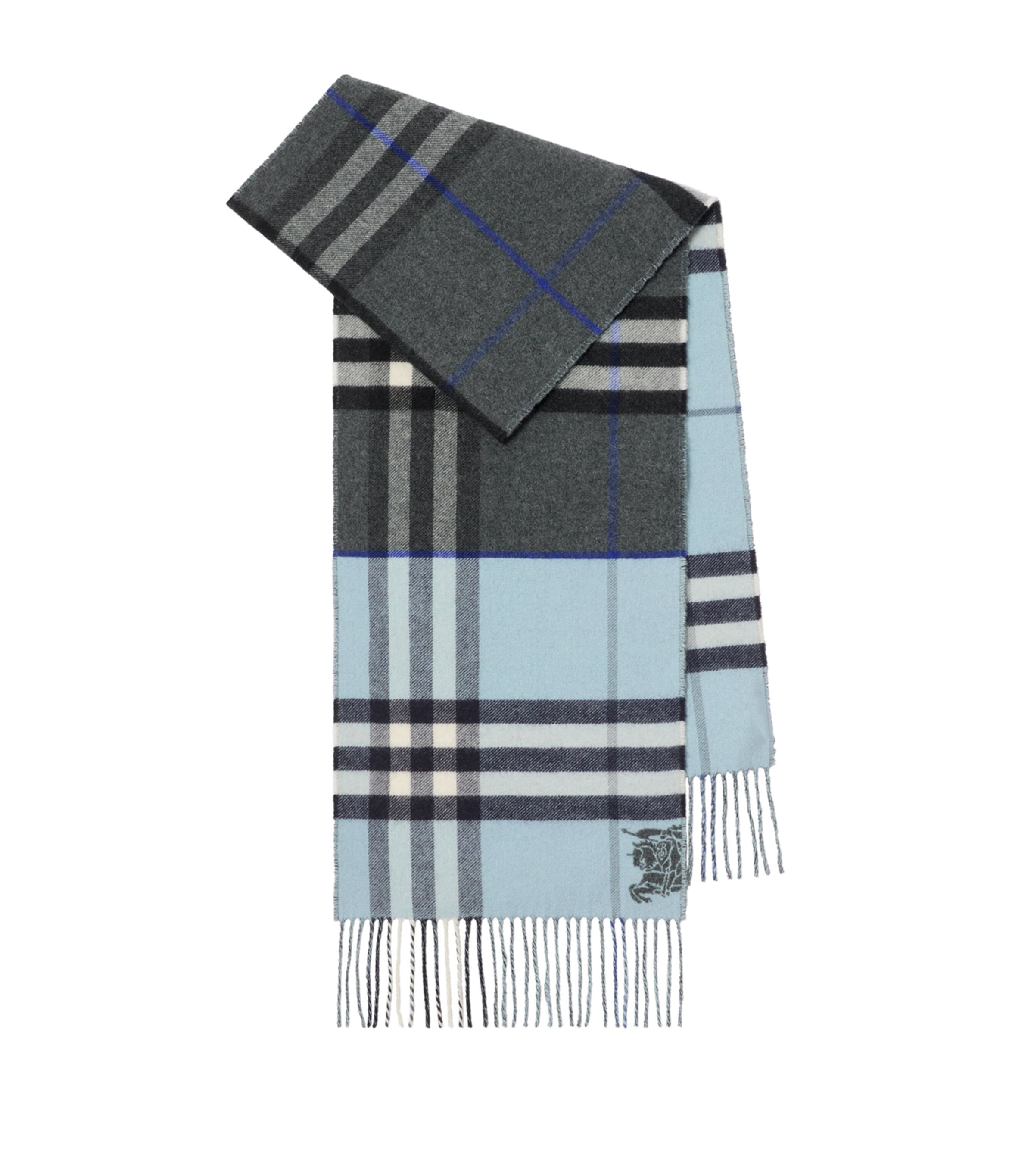 Cashmere Contrast Check Scarf