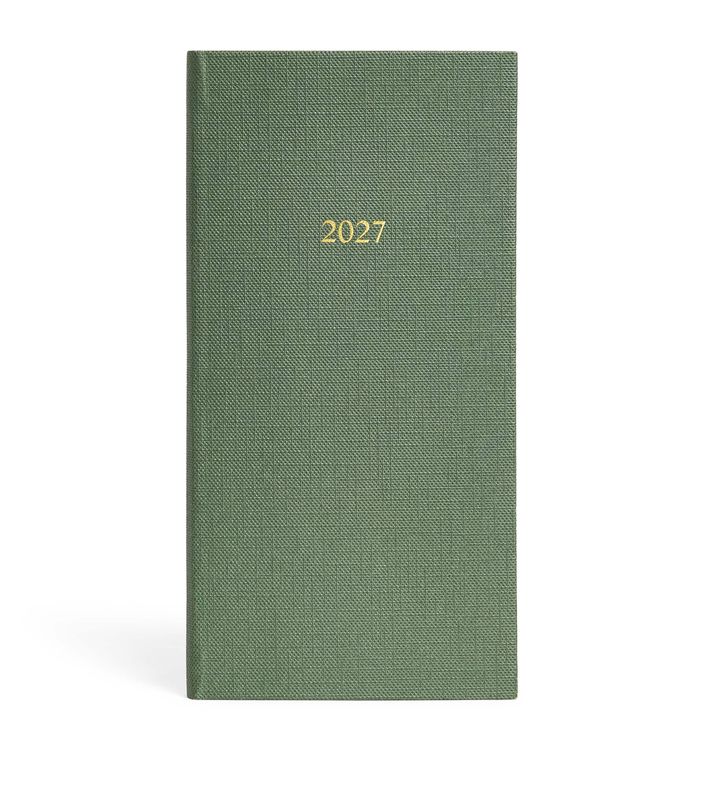 Harrods Slim 2027 Diary Green