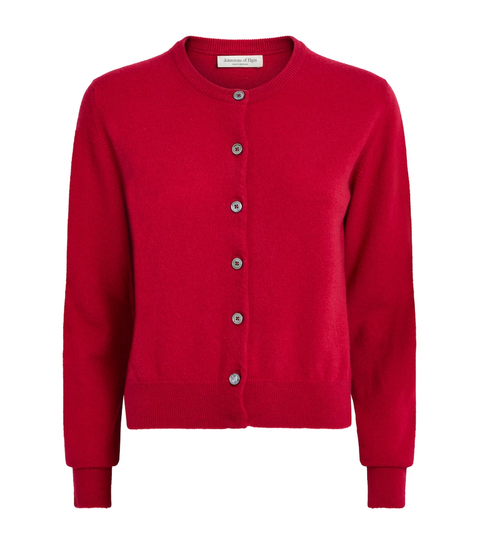 Johnstons Of Elgin Womens Cashmere Iris Cardigan Claret