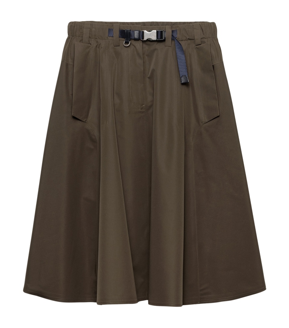 Technical Circle Midi Skirt