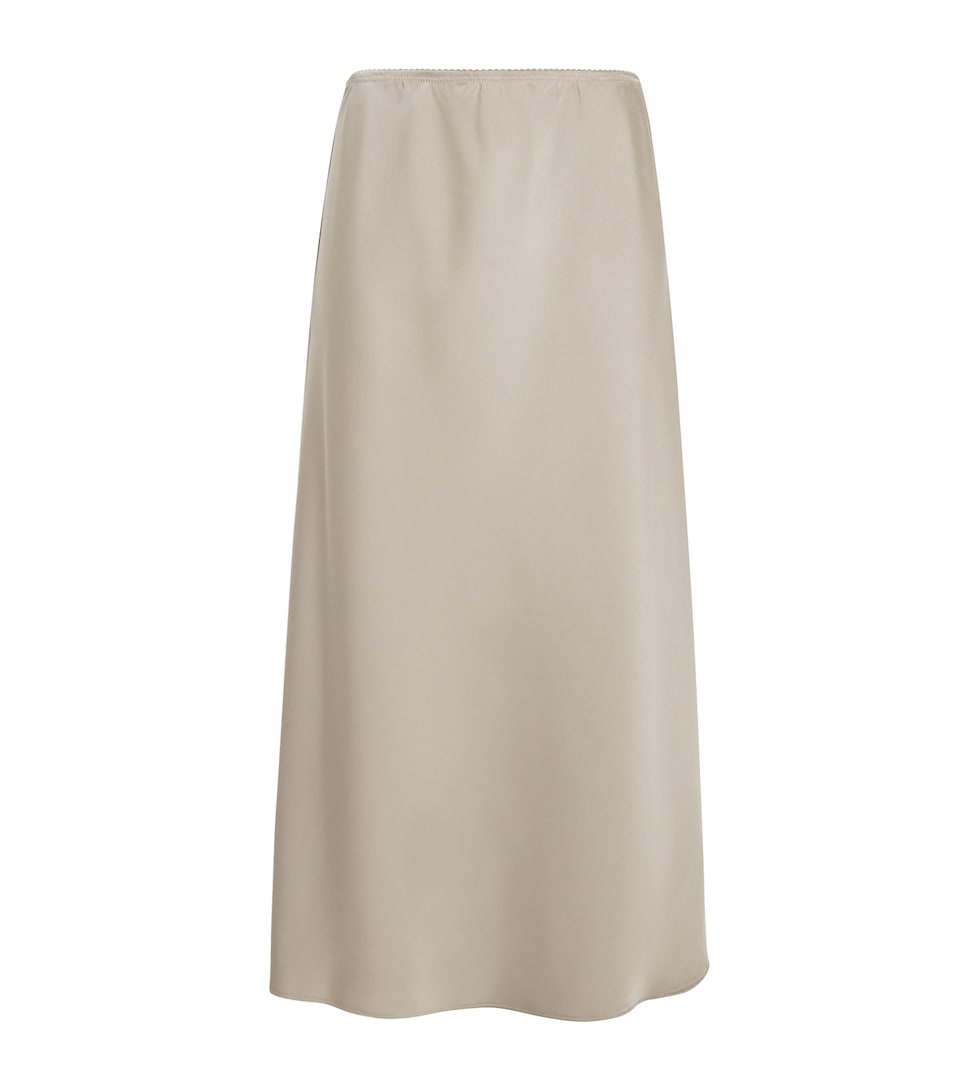 Satin Midi Skirt