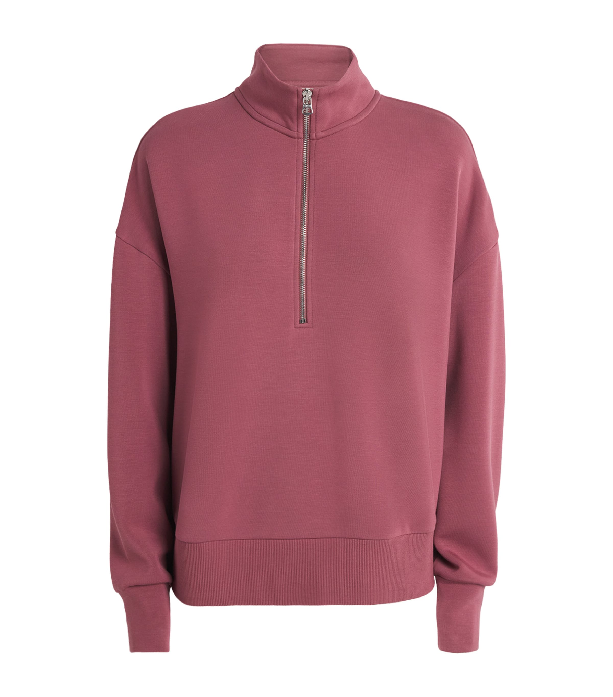 Varley Womens DoubleSoft Mavis Half-Zip Sweatshirt Wild Rhubarb
