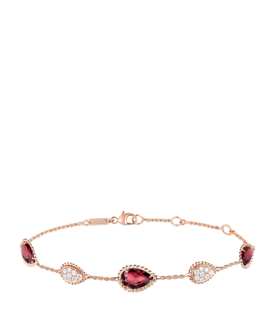 Rose Gold and Diamond Serpent Bohème Five Motifs Bracelet