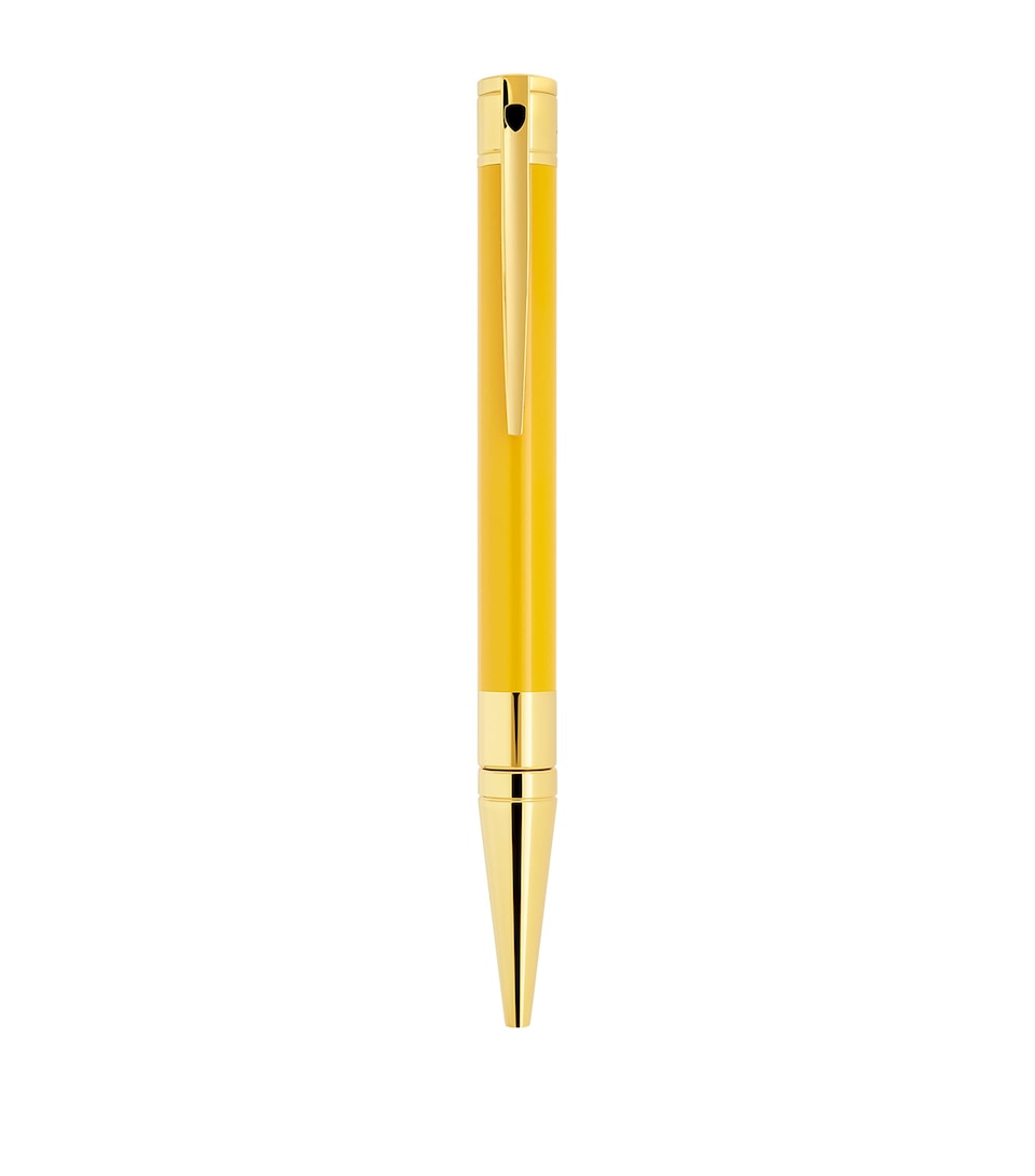 S.T. Dupont D-Initial Dragon Ballpoint Pen Mustard/gold