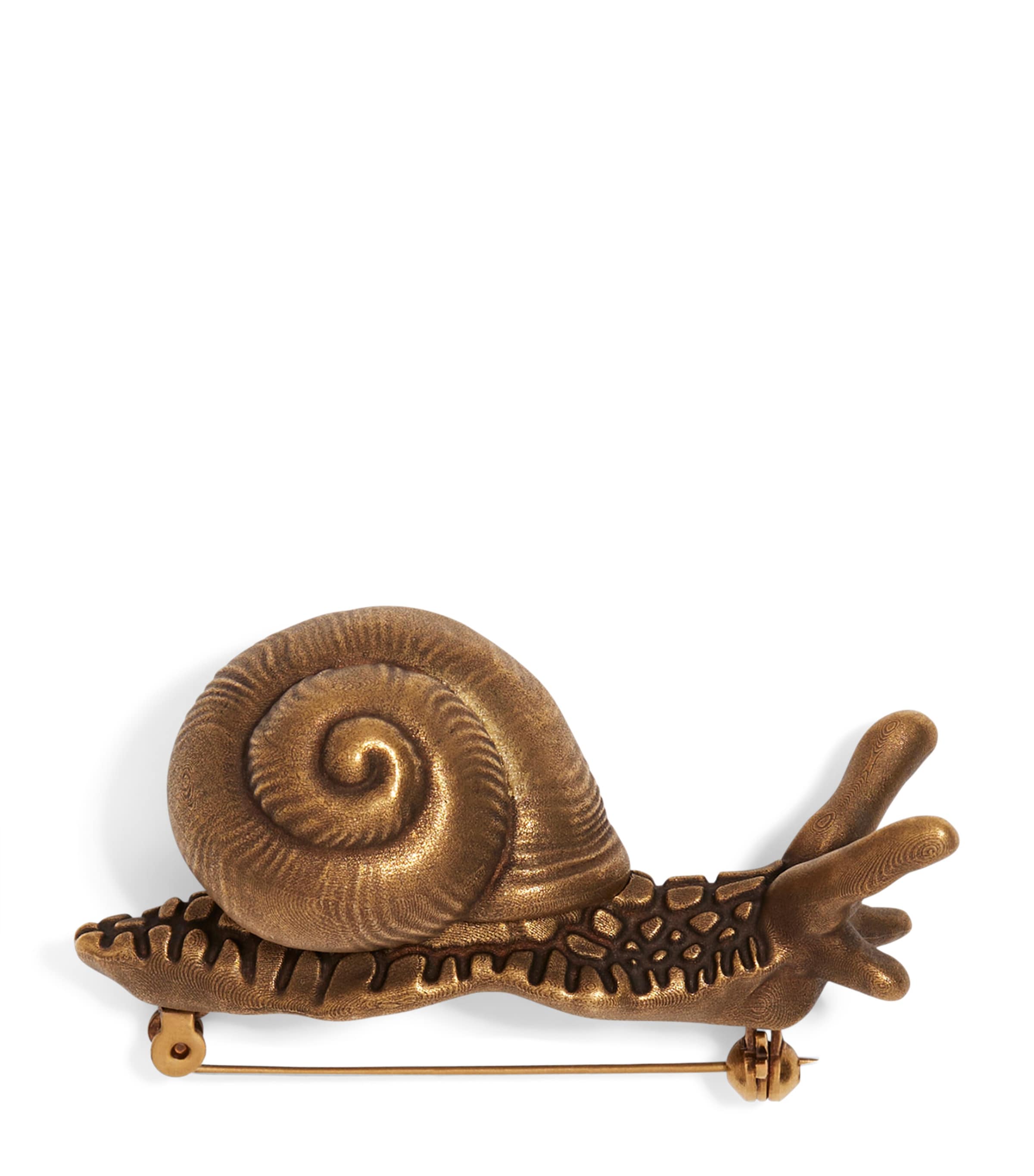 Schiaparelli Snail Brooch Aged Gold