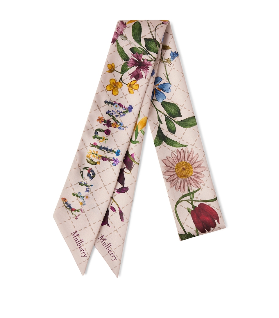 Wild Floral Skinny Scarf