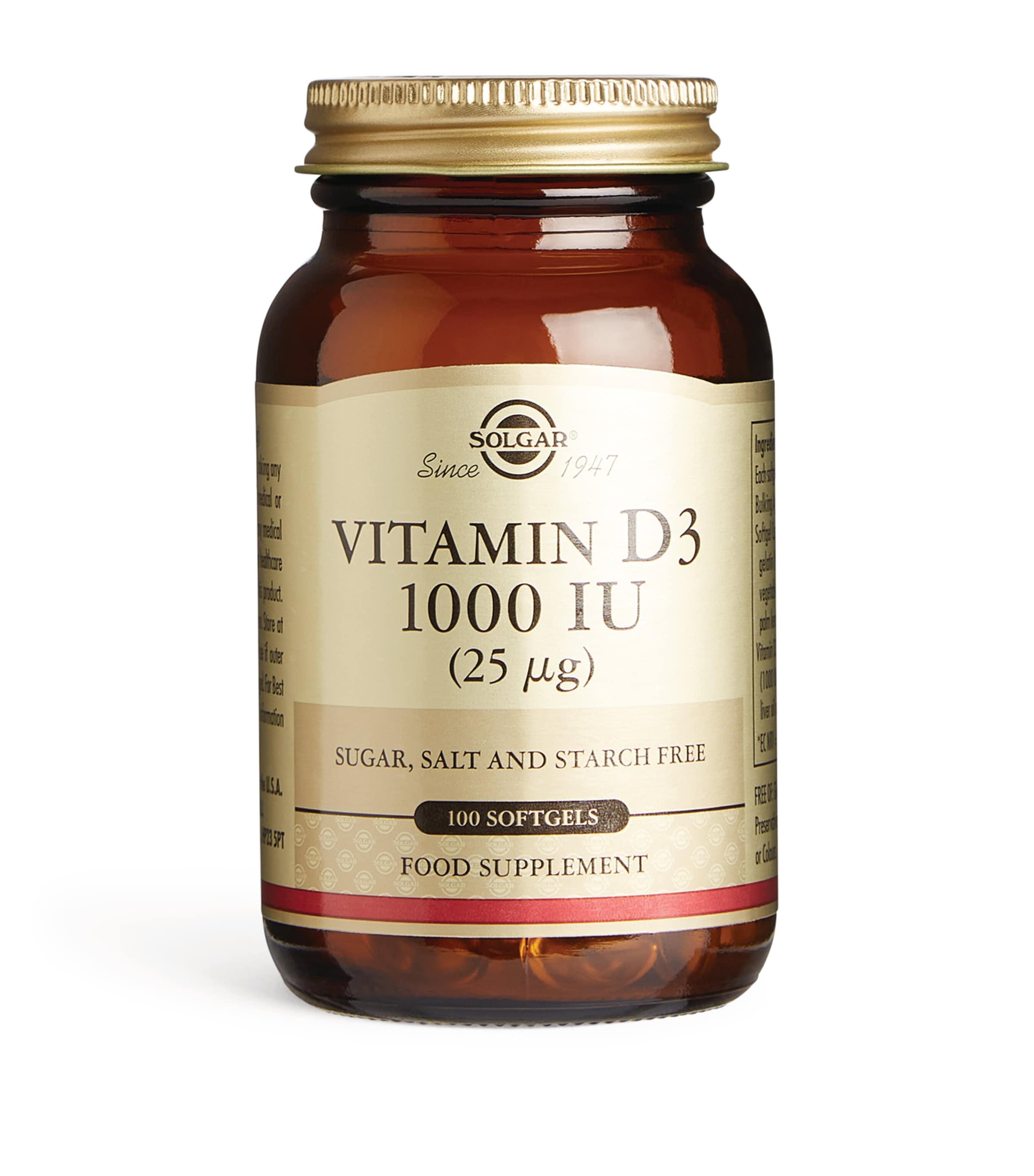Vitamin D3 1000 IU (100 Softgels)