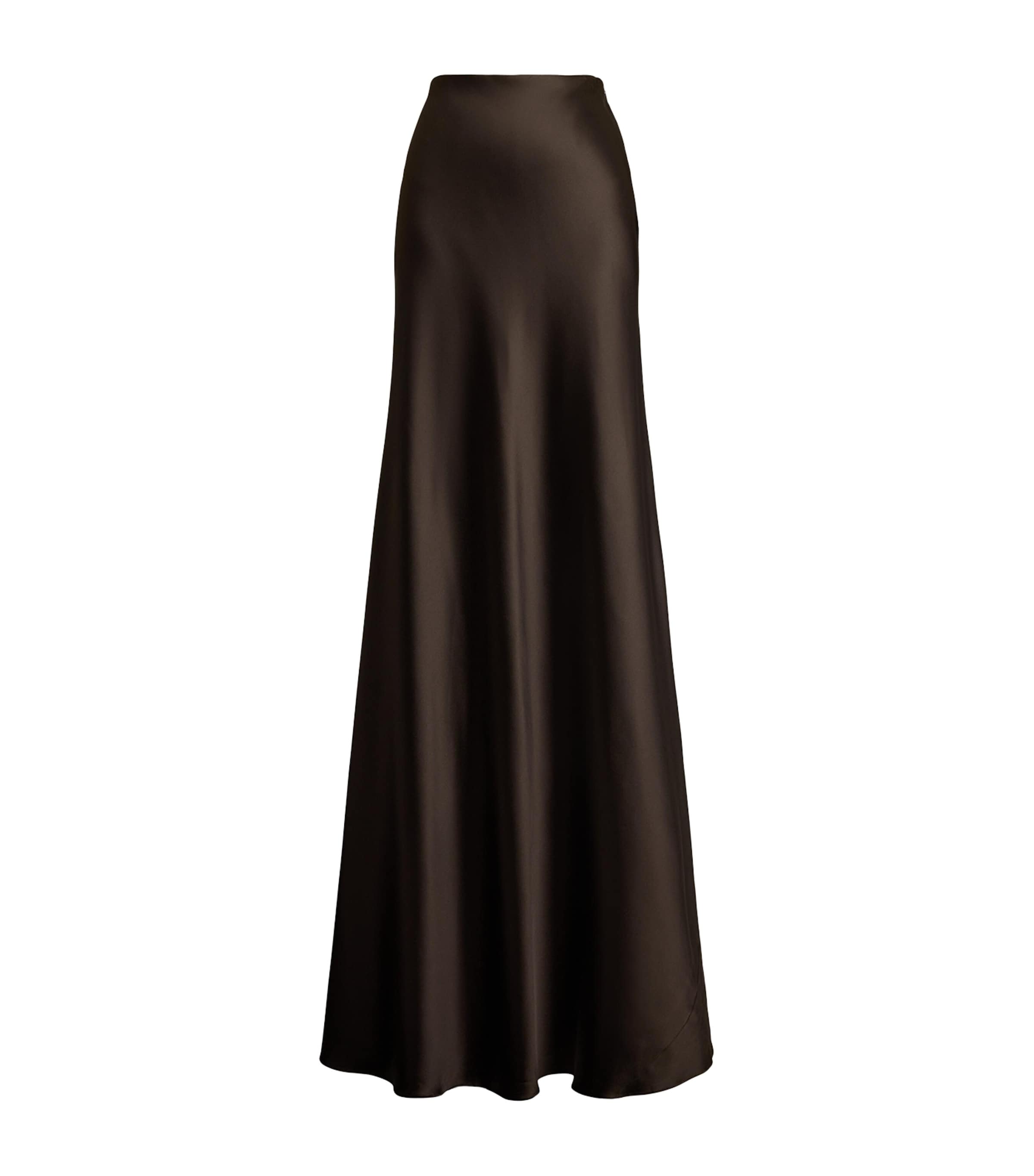 Stretch-Satin Masina Maxi Skirt