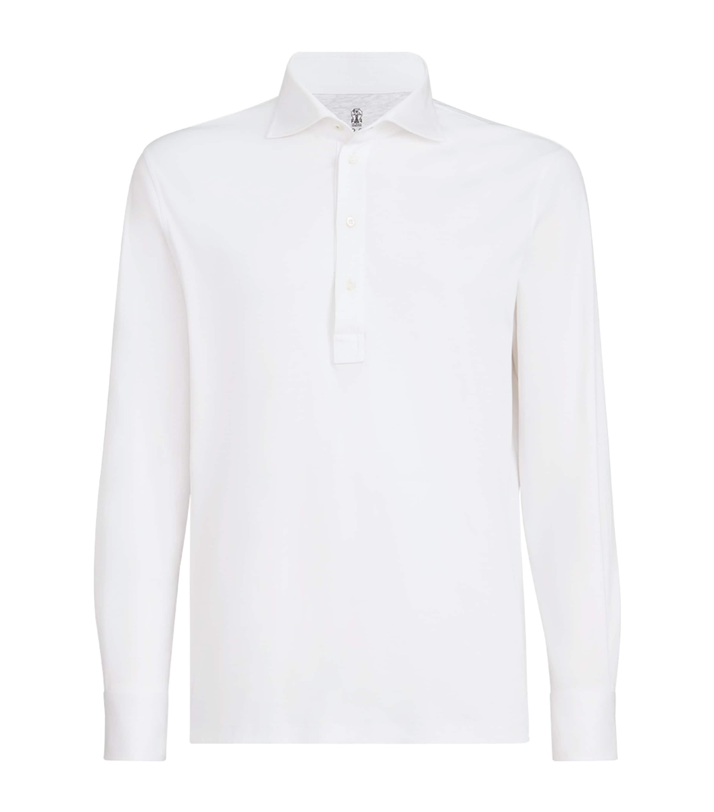 Brunello Cucinelli Mens Cotton Jersey Polo Shirt