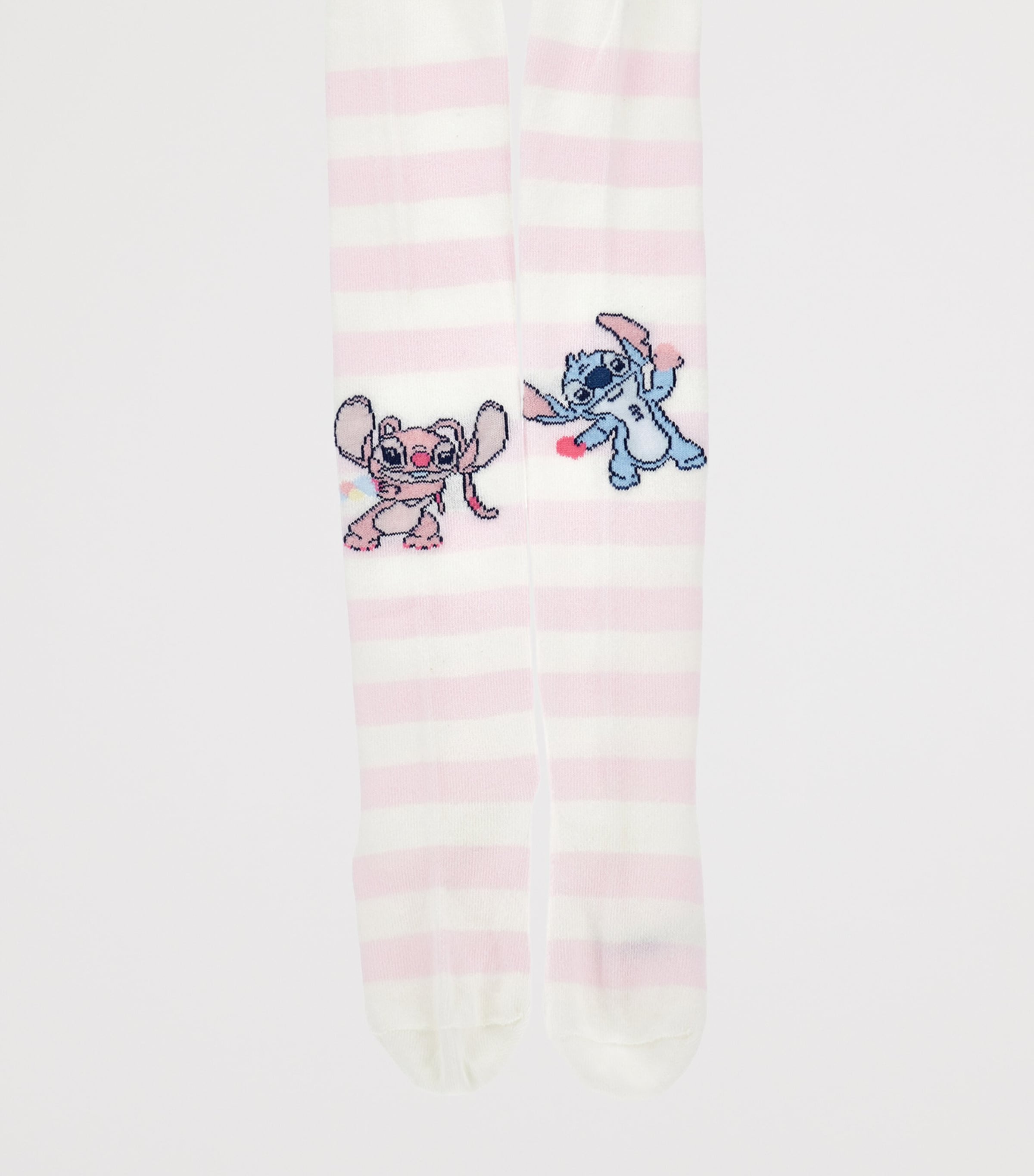 x Disney Cotton-Blend Striped Stitch Tights