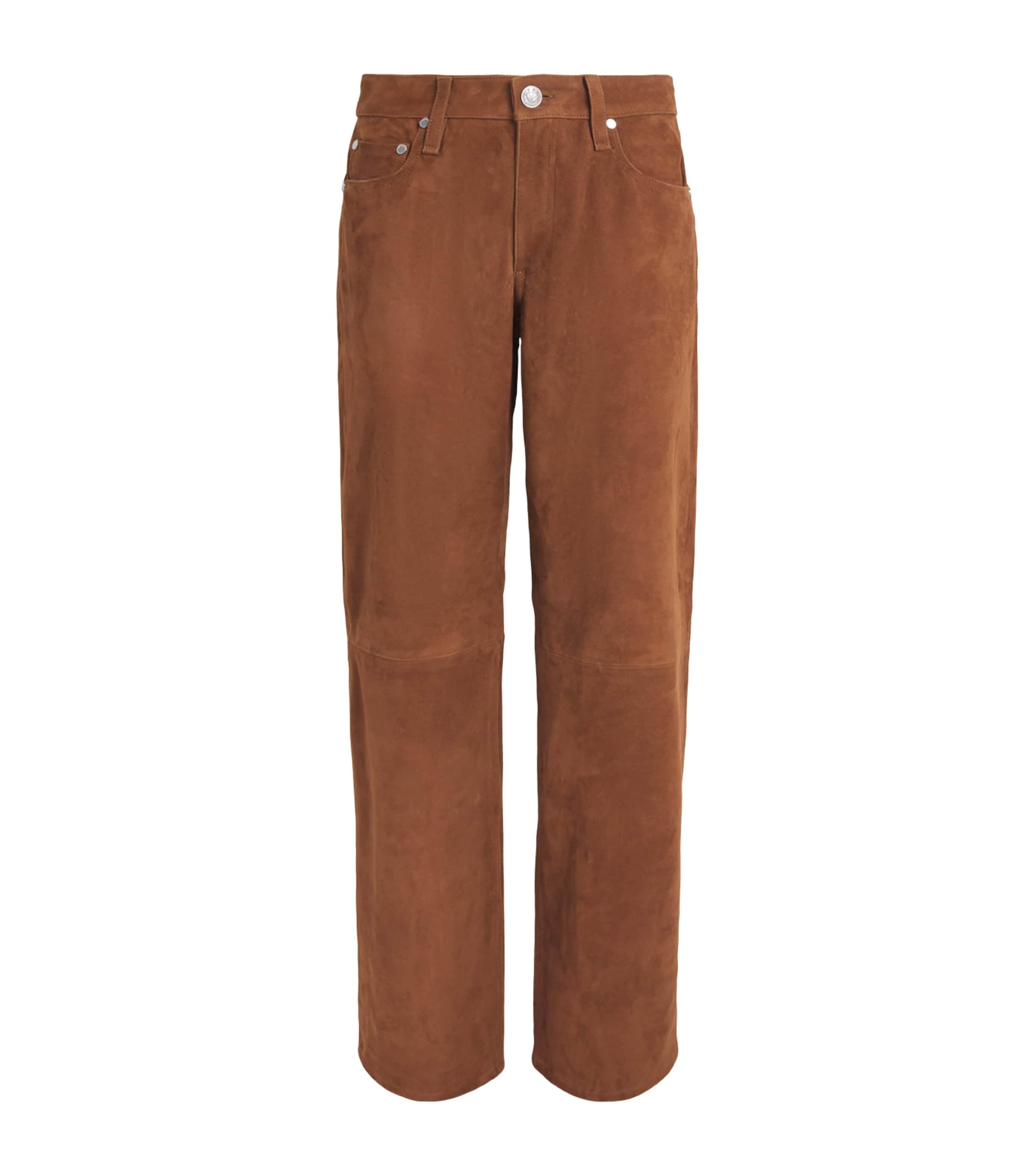 Rag & Bone Womens Suede Saige Trousers Brown