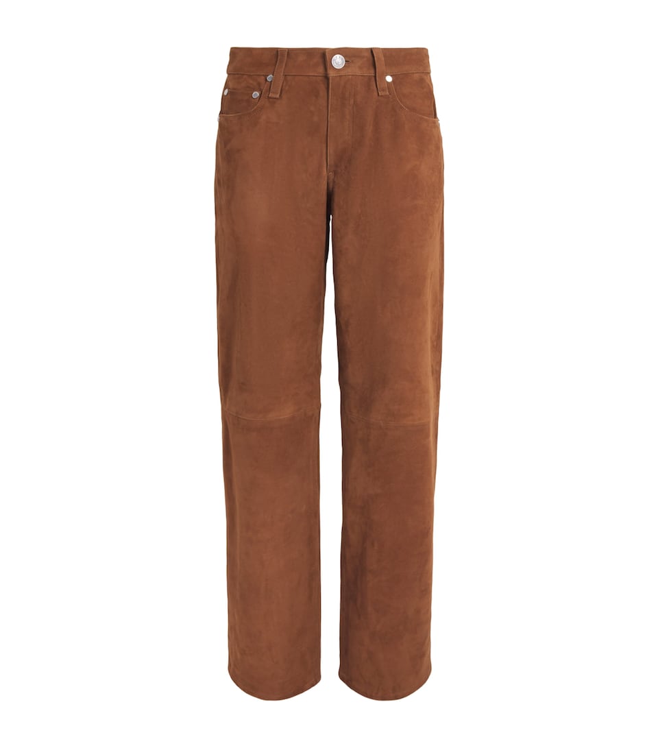 Rag & Bone Womens Suede Saige Trousers Brown