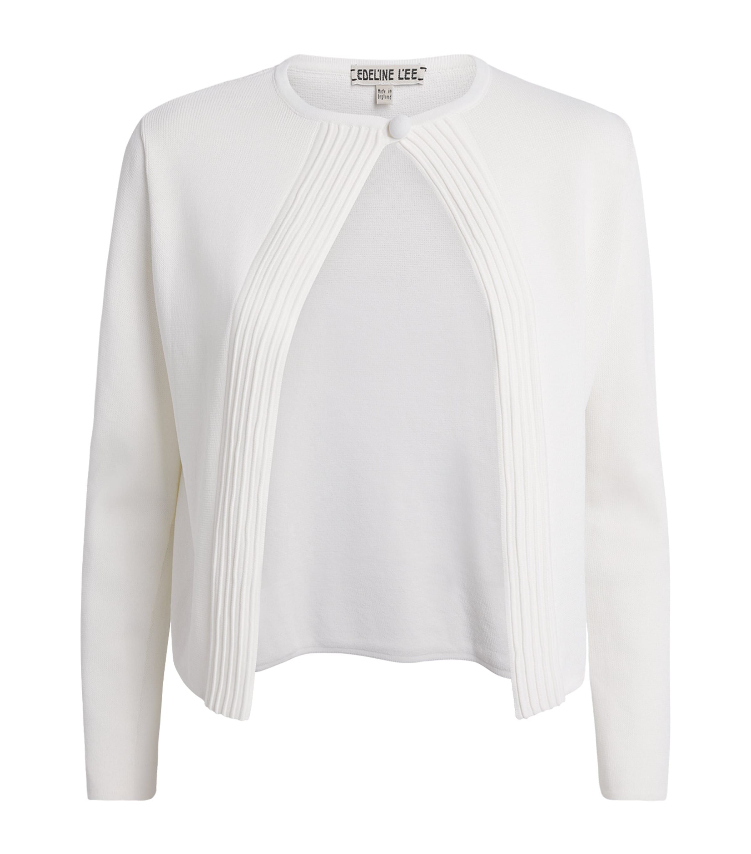 Edeline Lee Womens Knitted Sylvia Cardigan Ivory