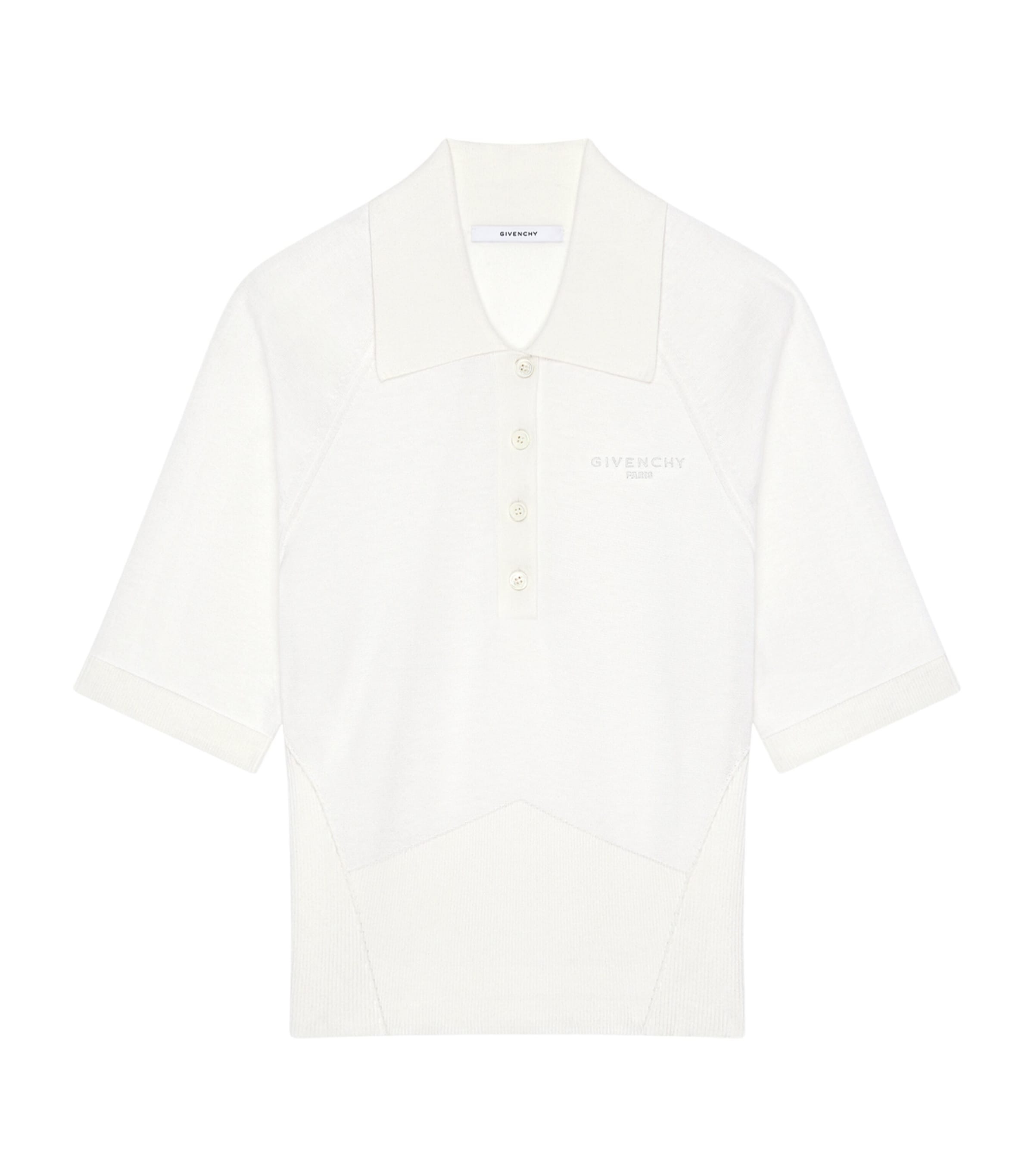 Givenchy Womens Cotton-Silk Polo Shirt