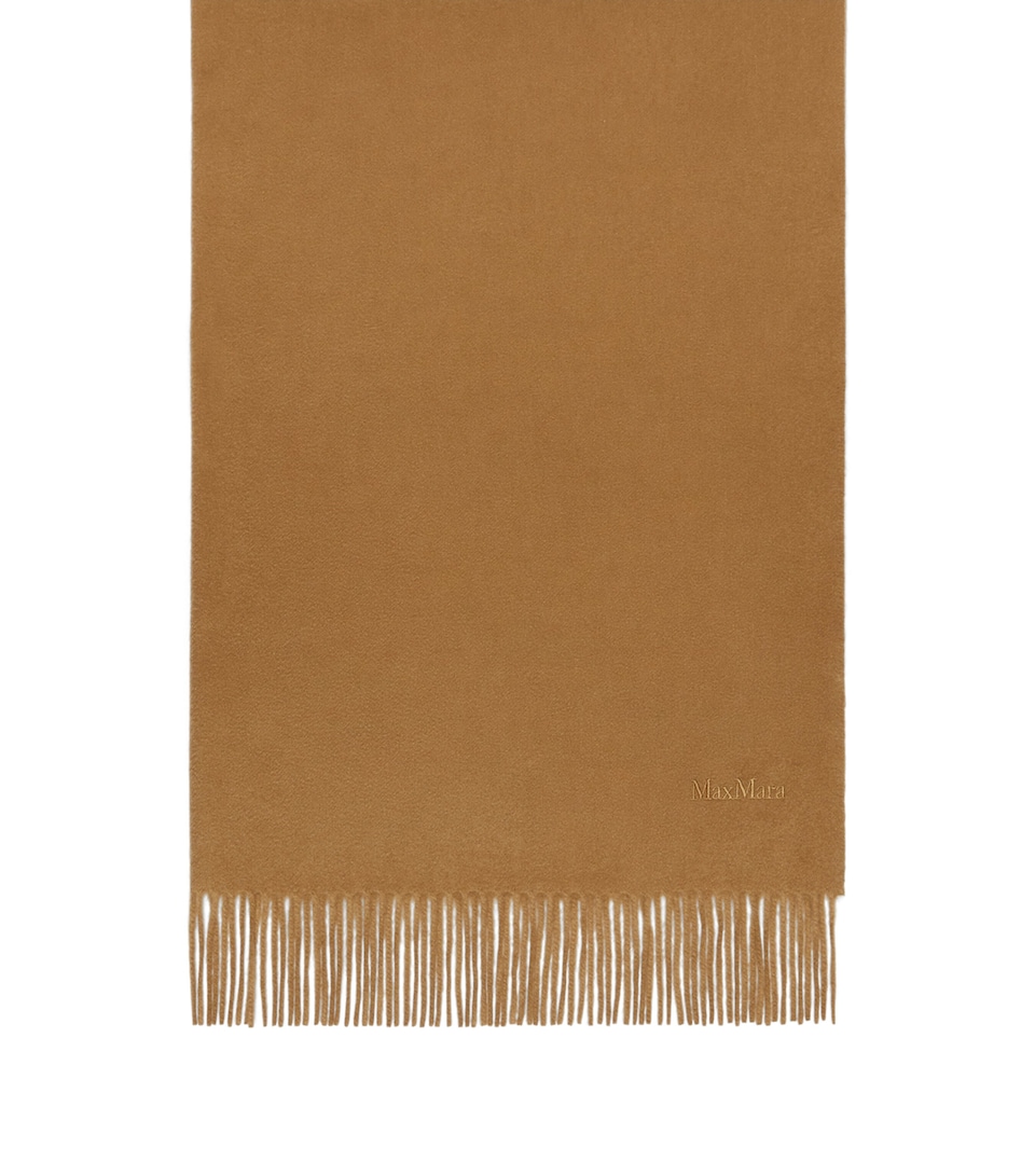 Max Mara Cashmere Square Scarf Camel