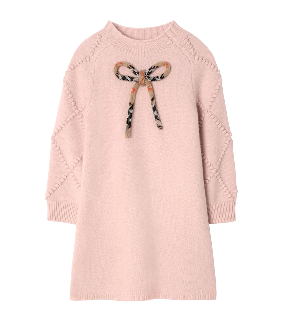 Burberry Kids Wool-Cashmere Sweater Dress (4-12 Years) Bouquet Pink