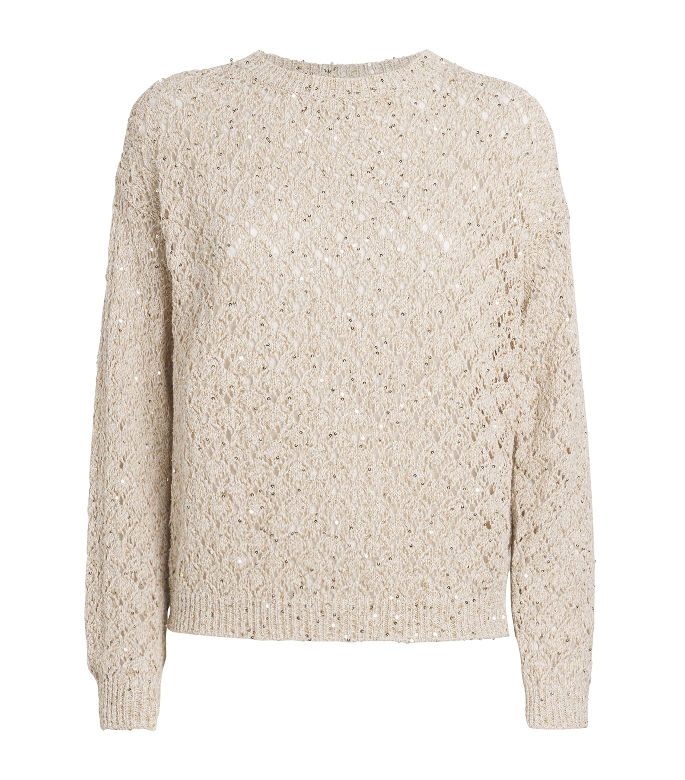 Cotton Sequinned Sweater