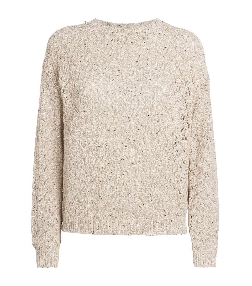 Cotton Sequinned Sweater