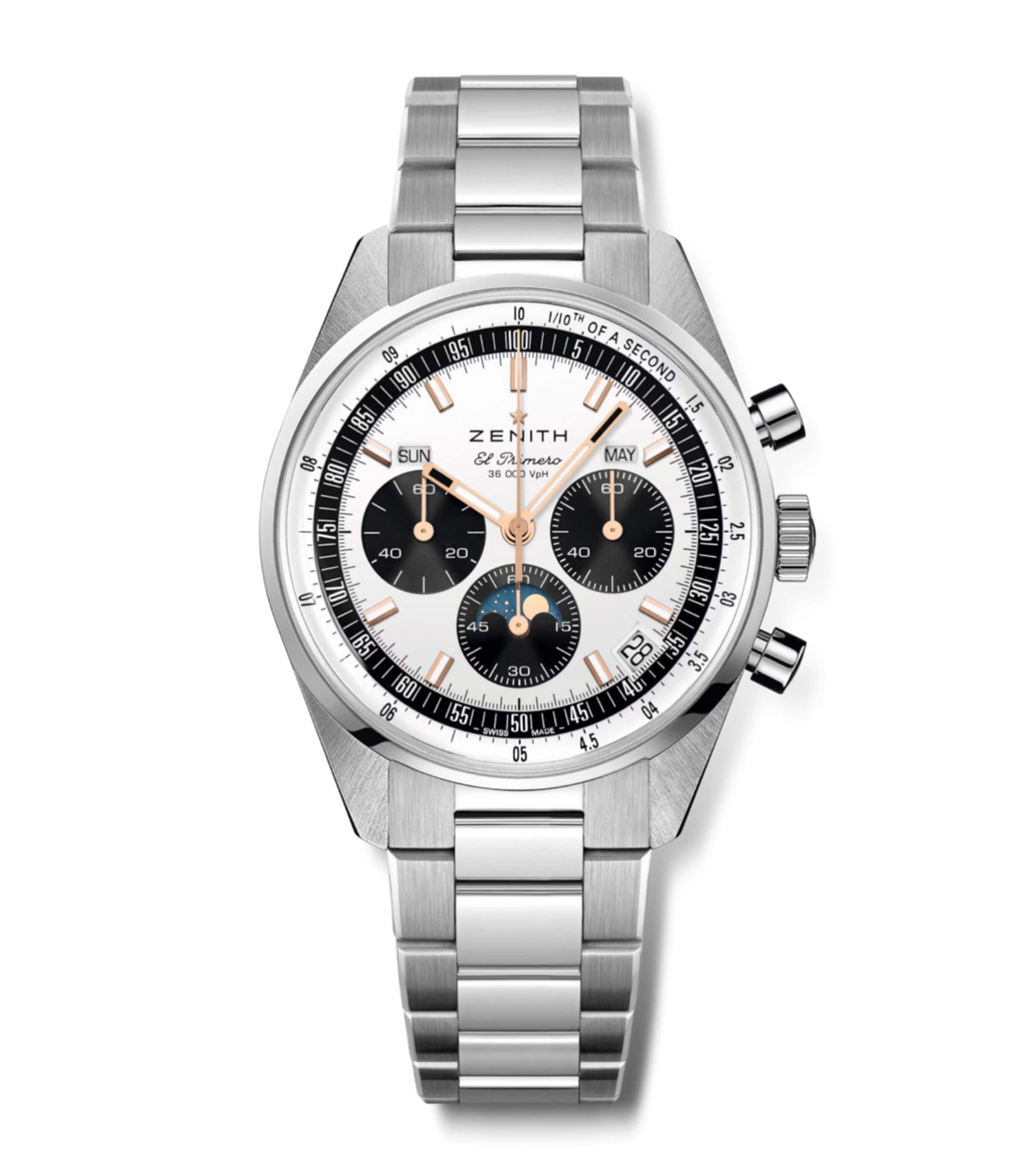 Stainless Steel Chronomaster Watch 38mm