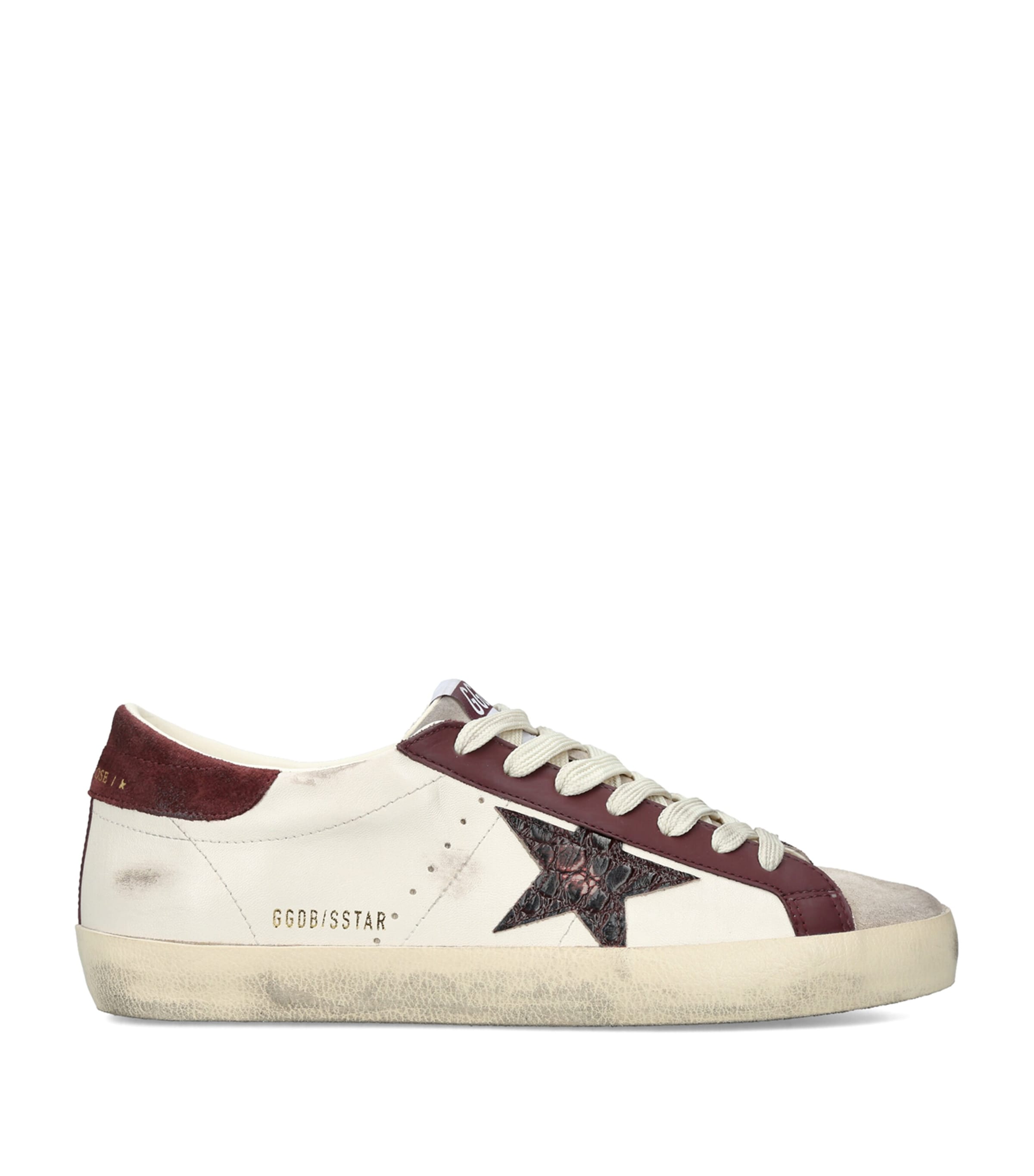 Golden Goose Suede Super-Star Sneakers White/comb