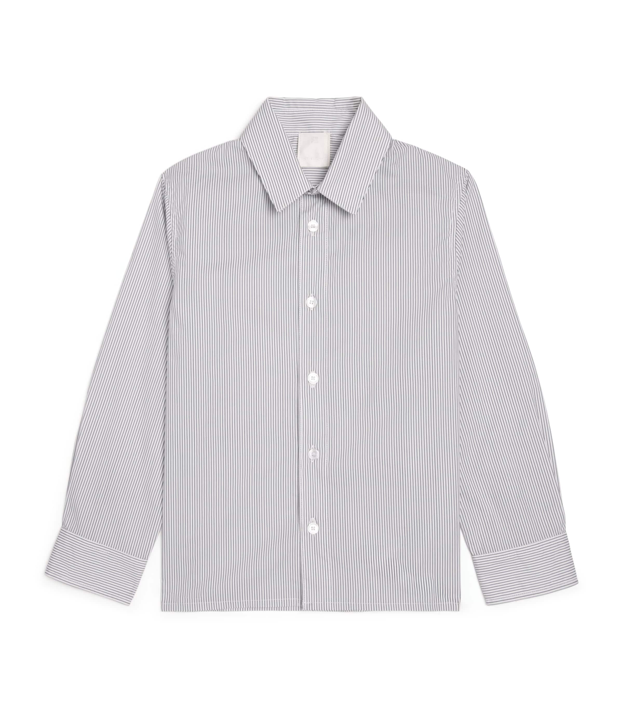 Cotton Stripe Logo Shirt (4-12+ Years)