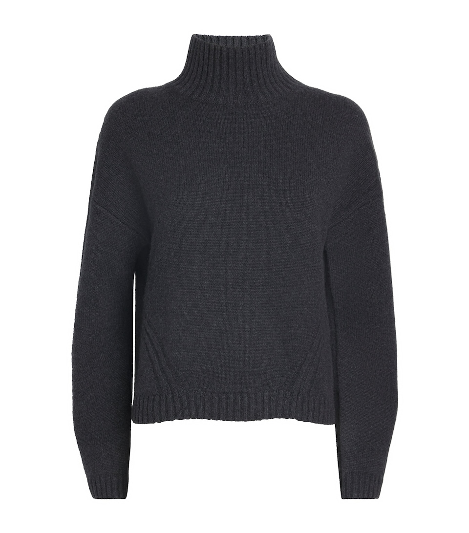 Luxe Cashmere High-Neck Sweater