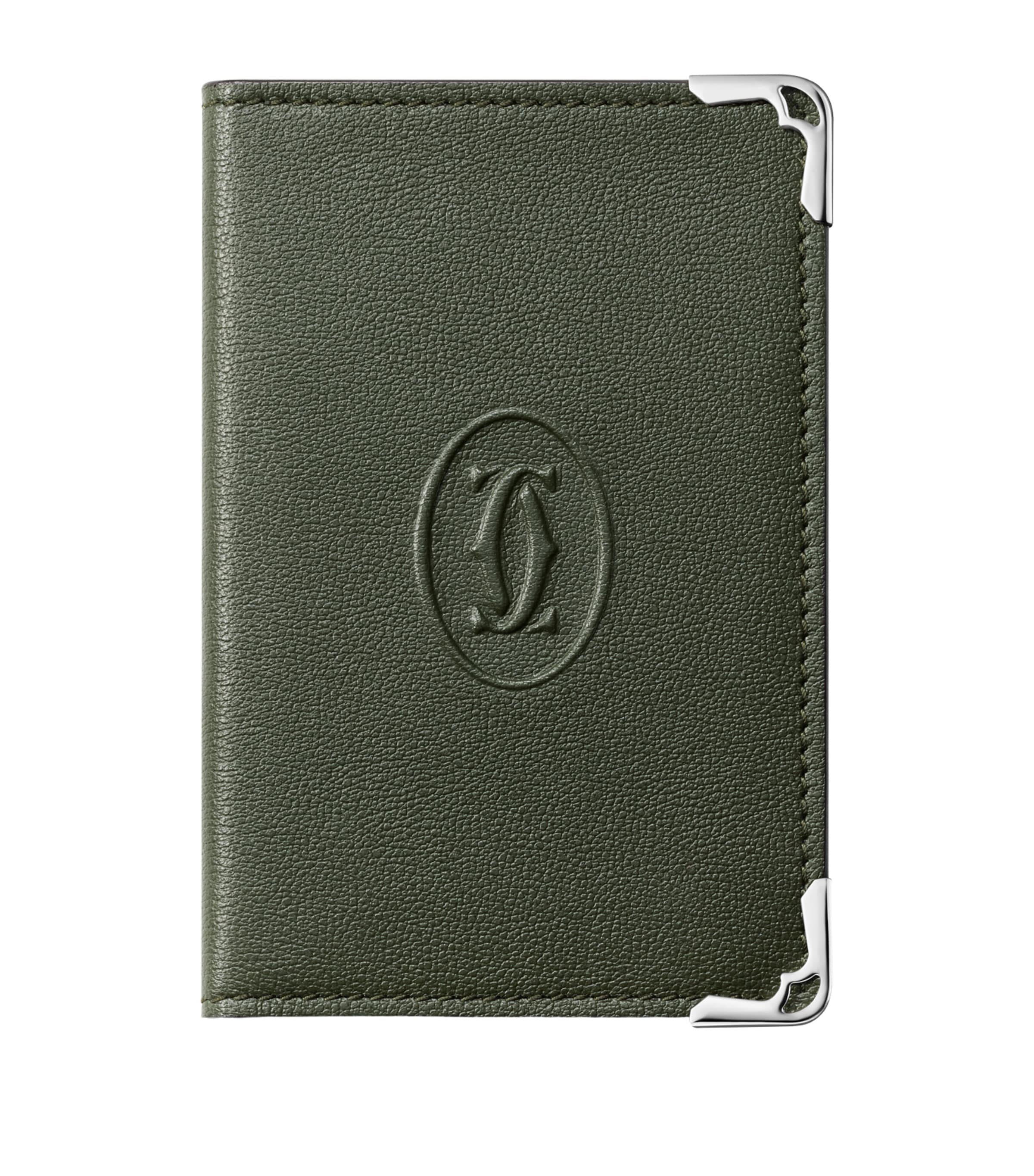Cartier Leather Must de Cartier Card Holder Green