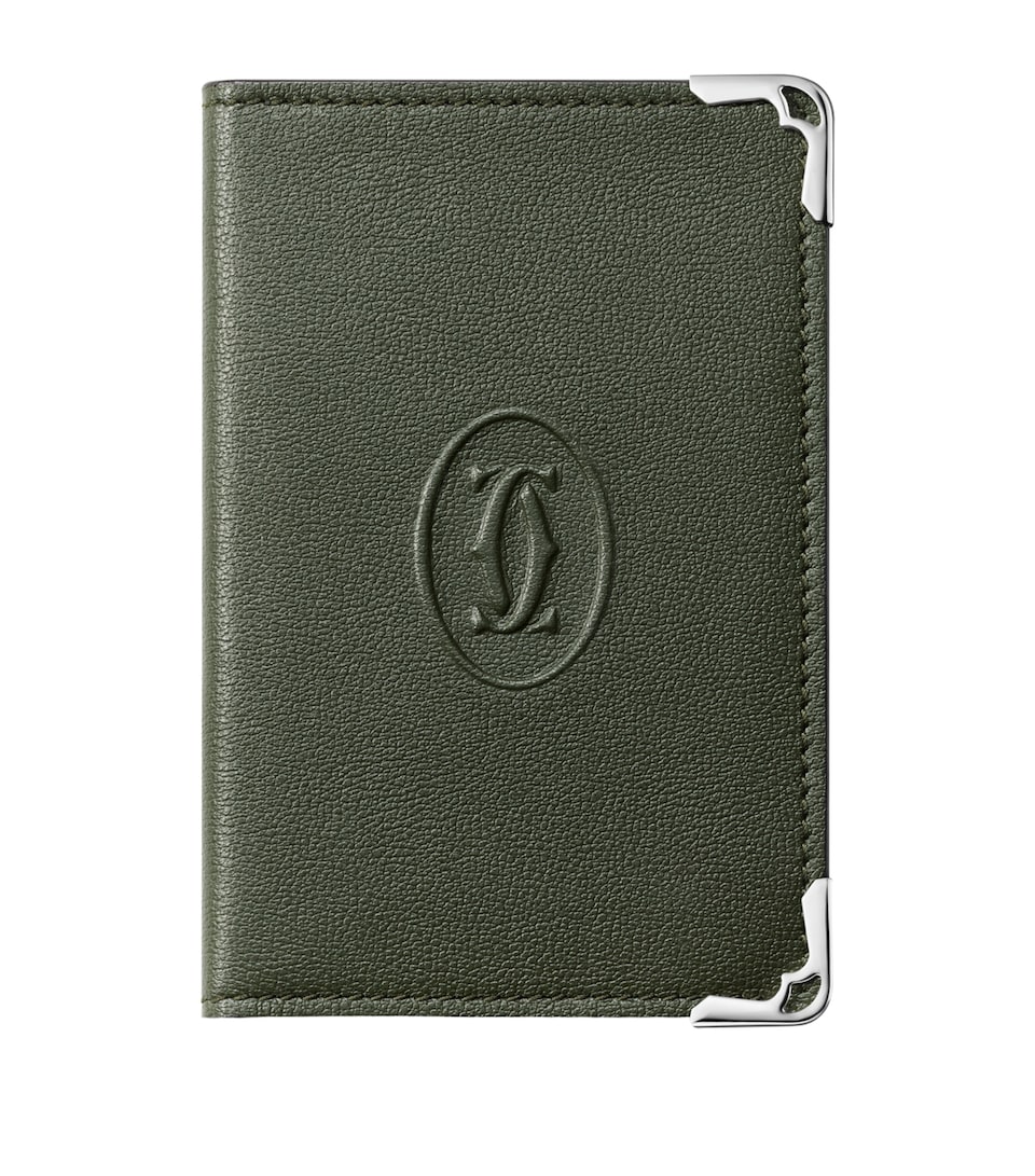 Cartier Leather Must de Cartier Card Holder Green