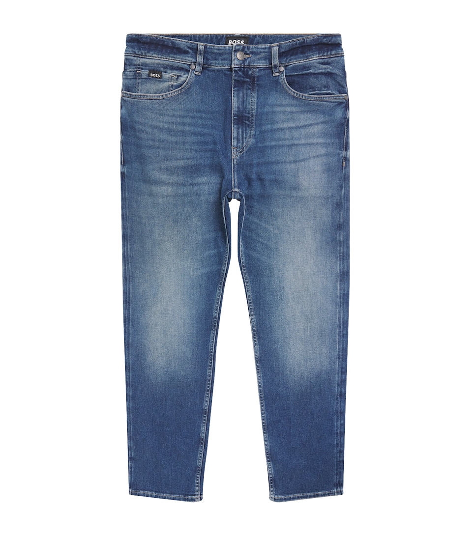 BOSS Mens Stretch-Denim Slim Jeans Medium Blue