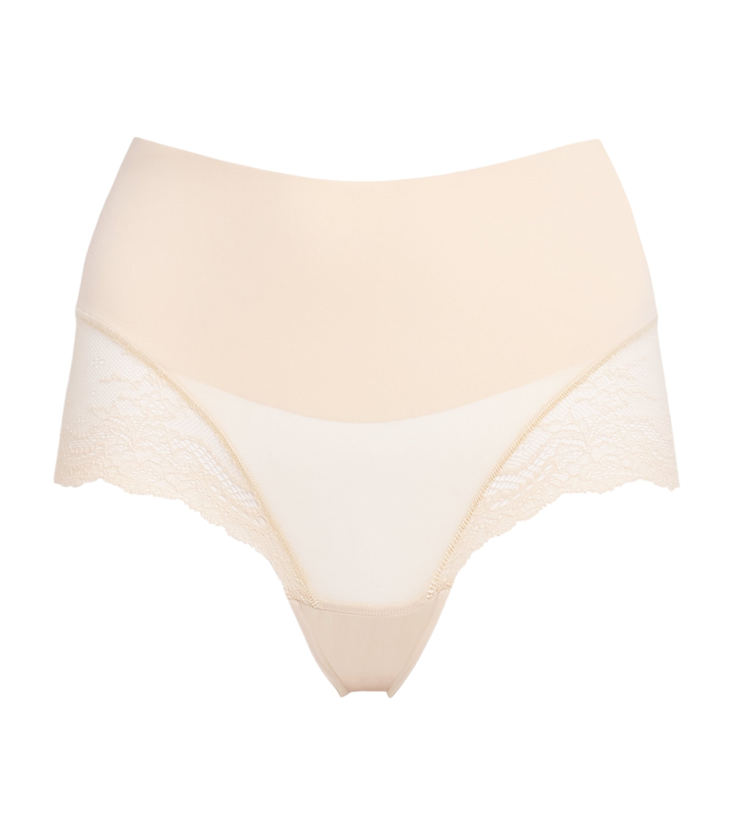 SPANX Womens Lace SPANXsupersmooth Undie-tectable Hi Hipster Briefs Toasted Coconut