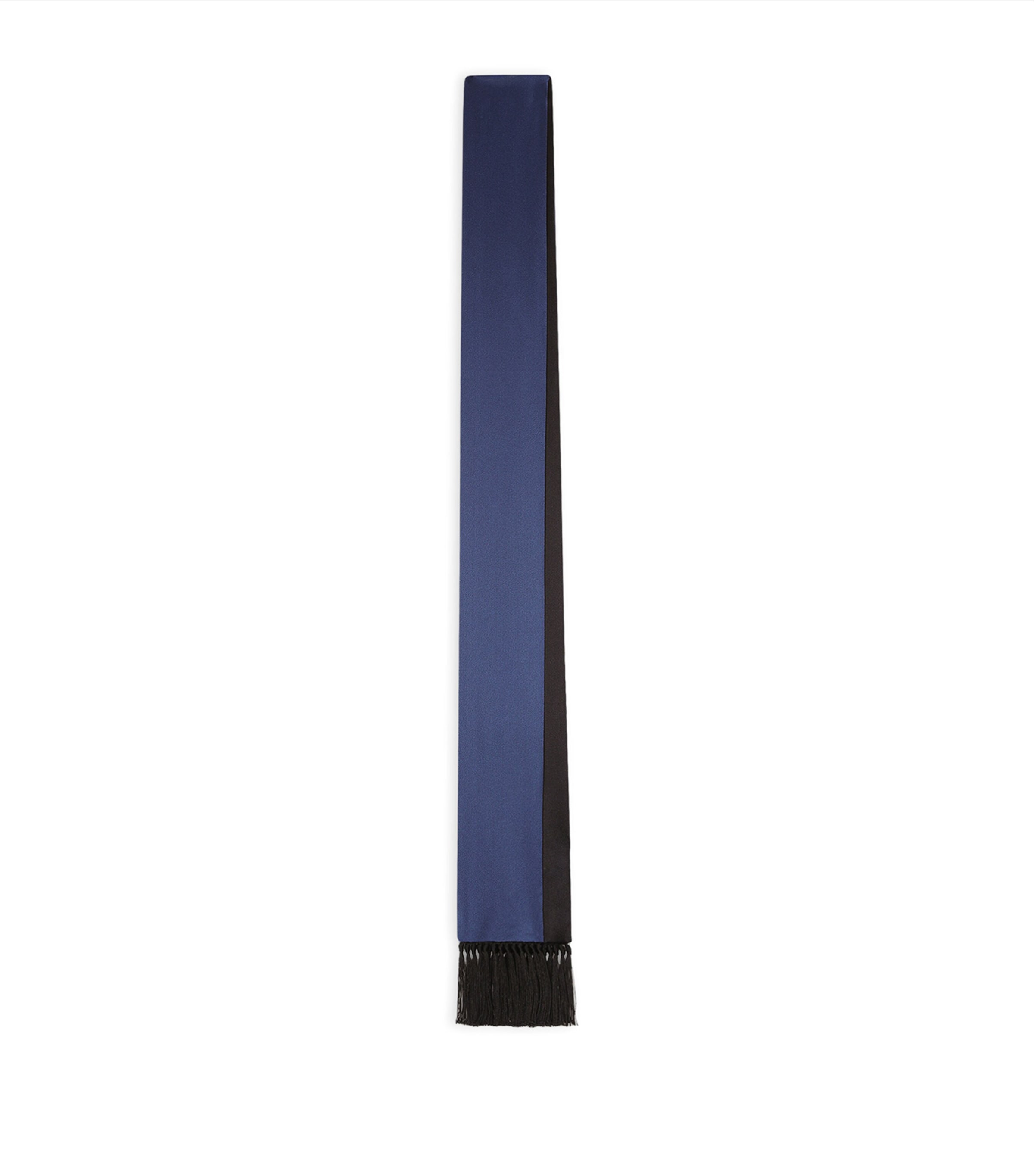 Dolce&Gabbana Silk Fringed Scarf Blue