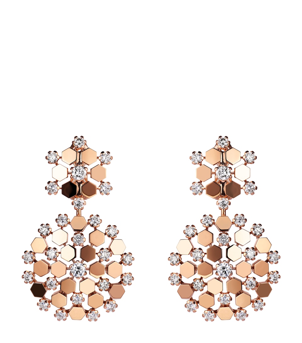Rose Gold and Diamond Bee de Chaumet Earrings