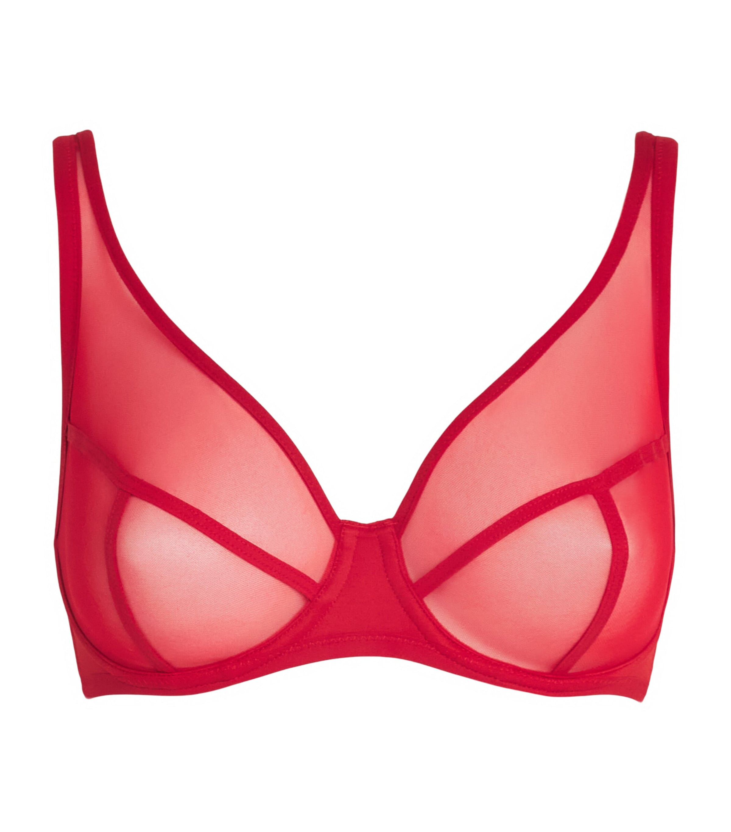 Maison Lejaby Womens Nufit Panelled Bra Passion Red