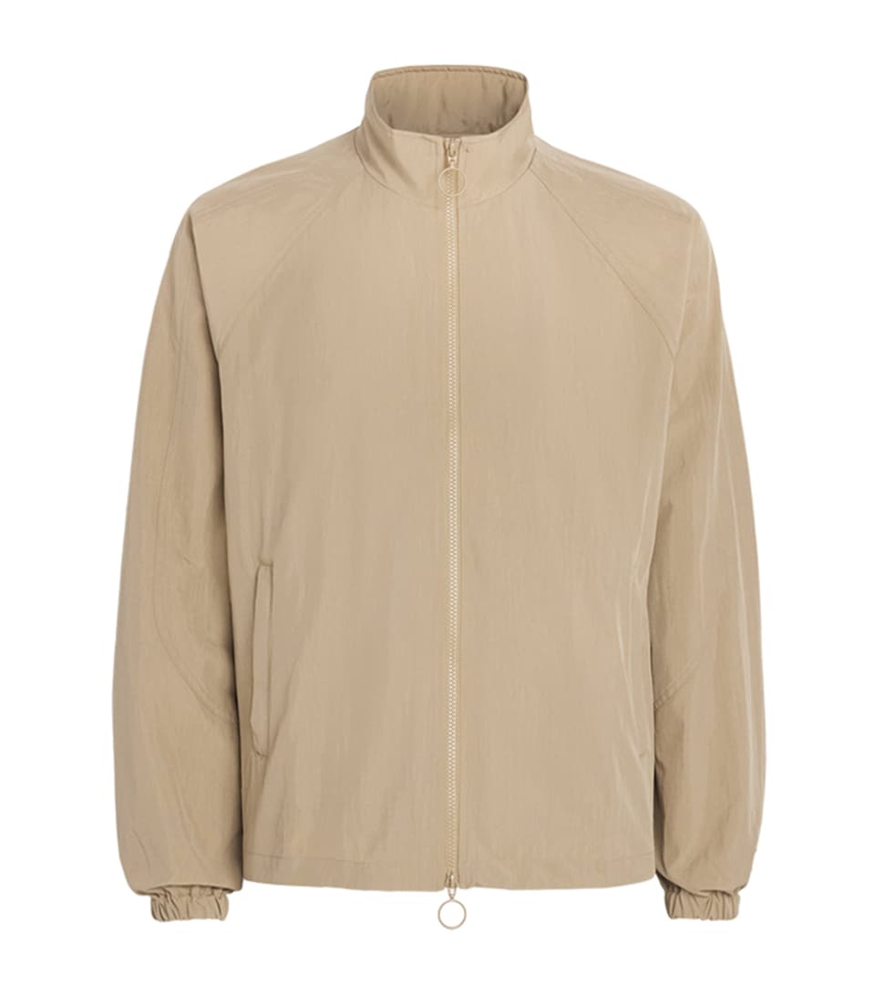 Picante Mens Crinkled Track Jacket Taupe
