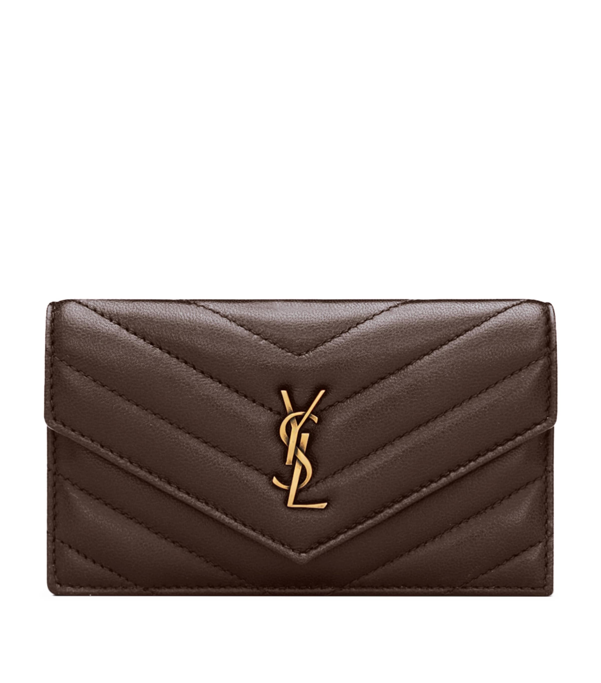 Saint Laurent Cassandre Fragments Flap Card Holder