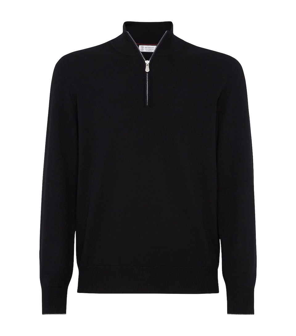 Cashmere Quarter-Zip Sweater