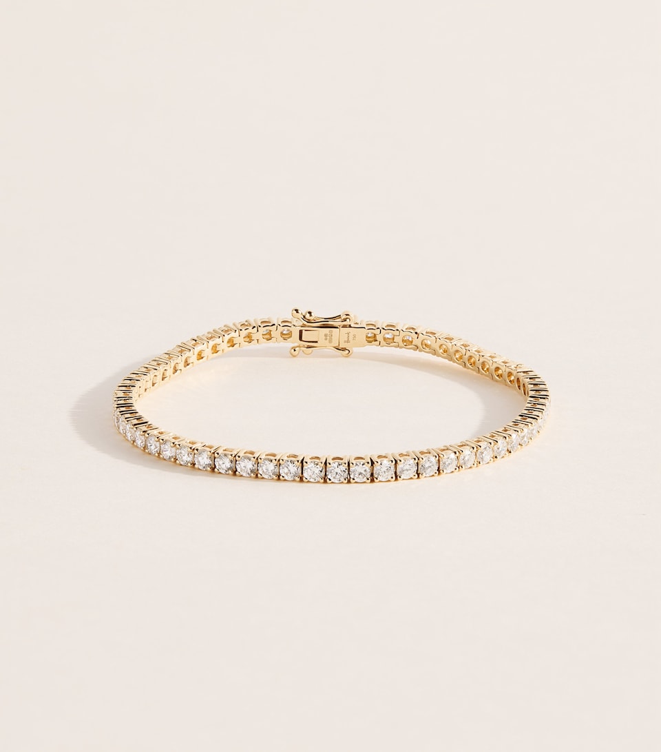 Harrods Yellow Gold and Diamond Tennis Bracelet (4.00ct) Yellow Gold