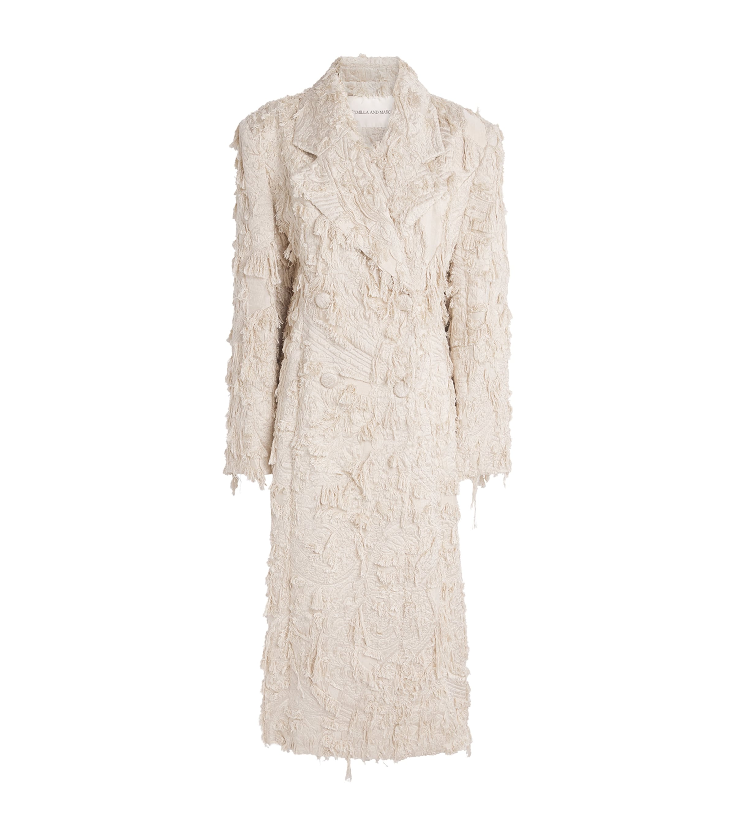 CAMILLA AND MARC Womens Double-Breasted Tundra Coat Stone
