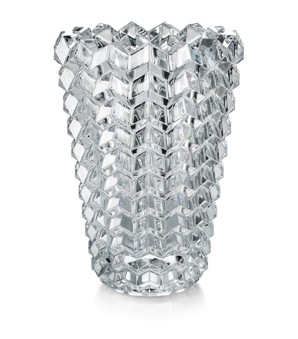 Crystal Zig Zag Vase (25cm)
