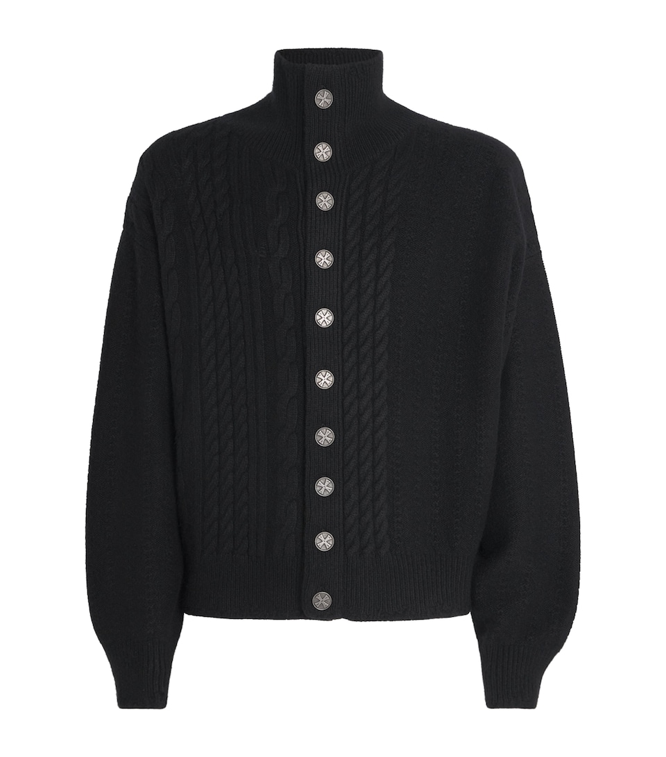 Cashmere Cable-Knit Cardigan