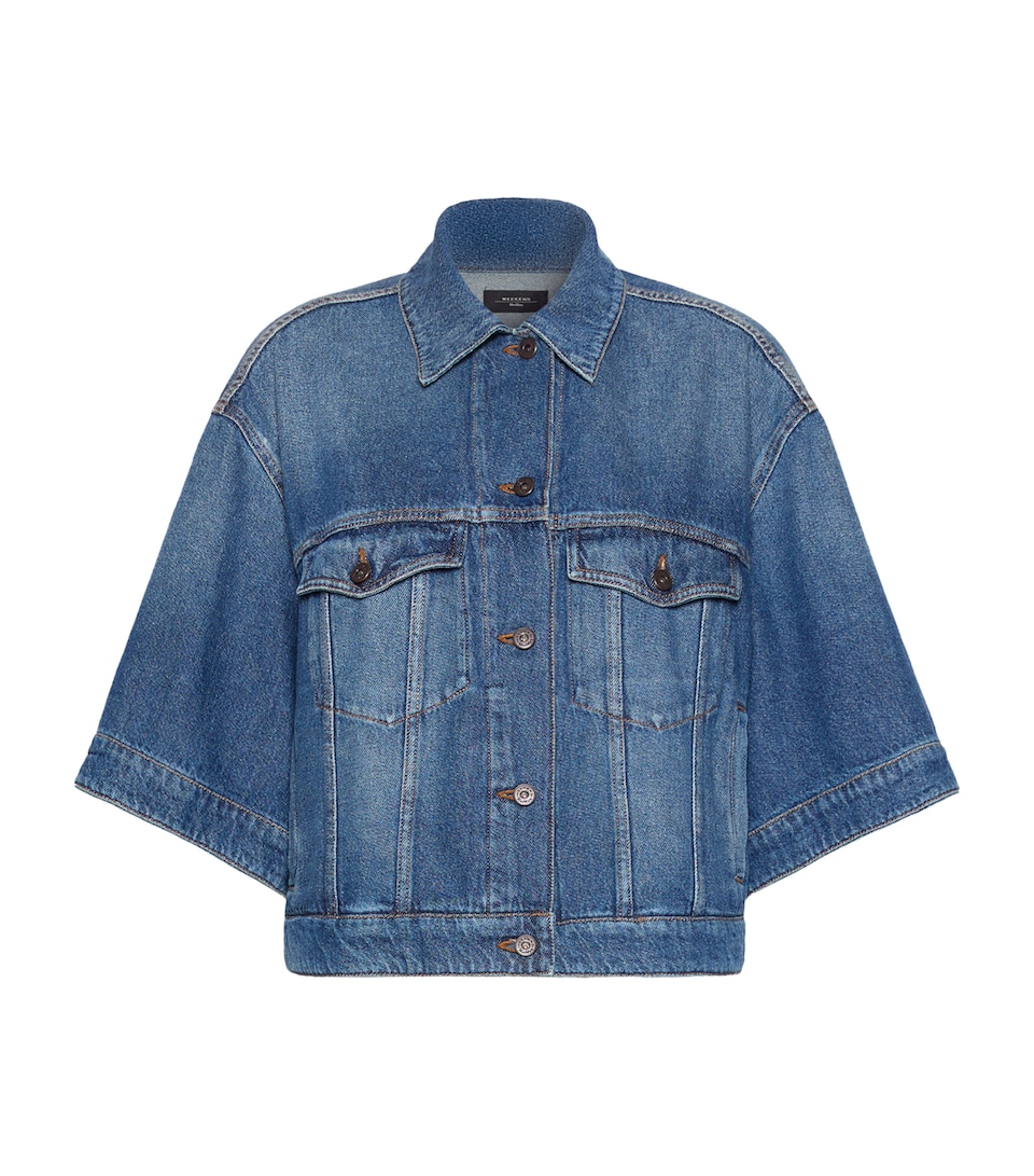 Weekend Max Mara Womens Structured Denim Shirt Navy