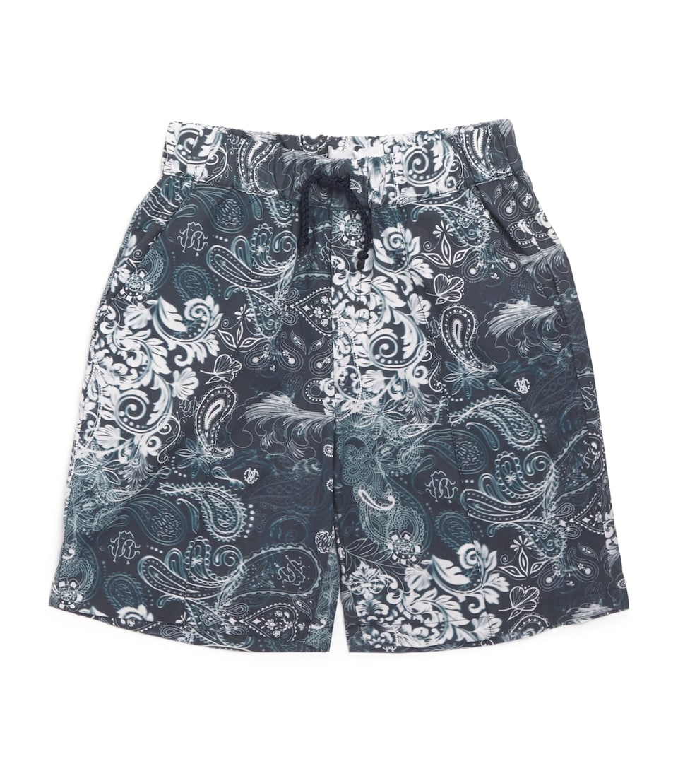 Cotton Paisley Print Bermuda Shorts (4-14 Years)