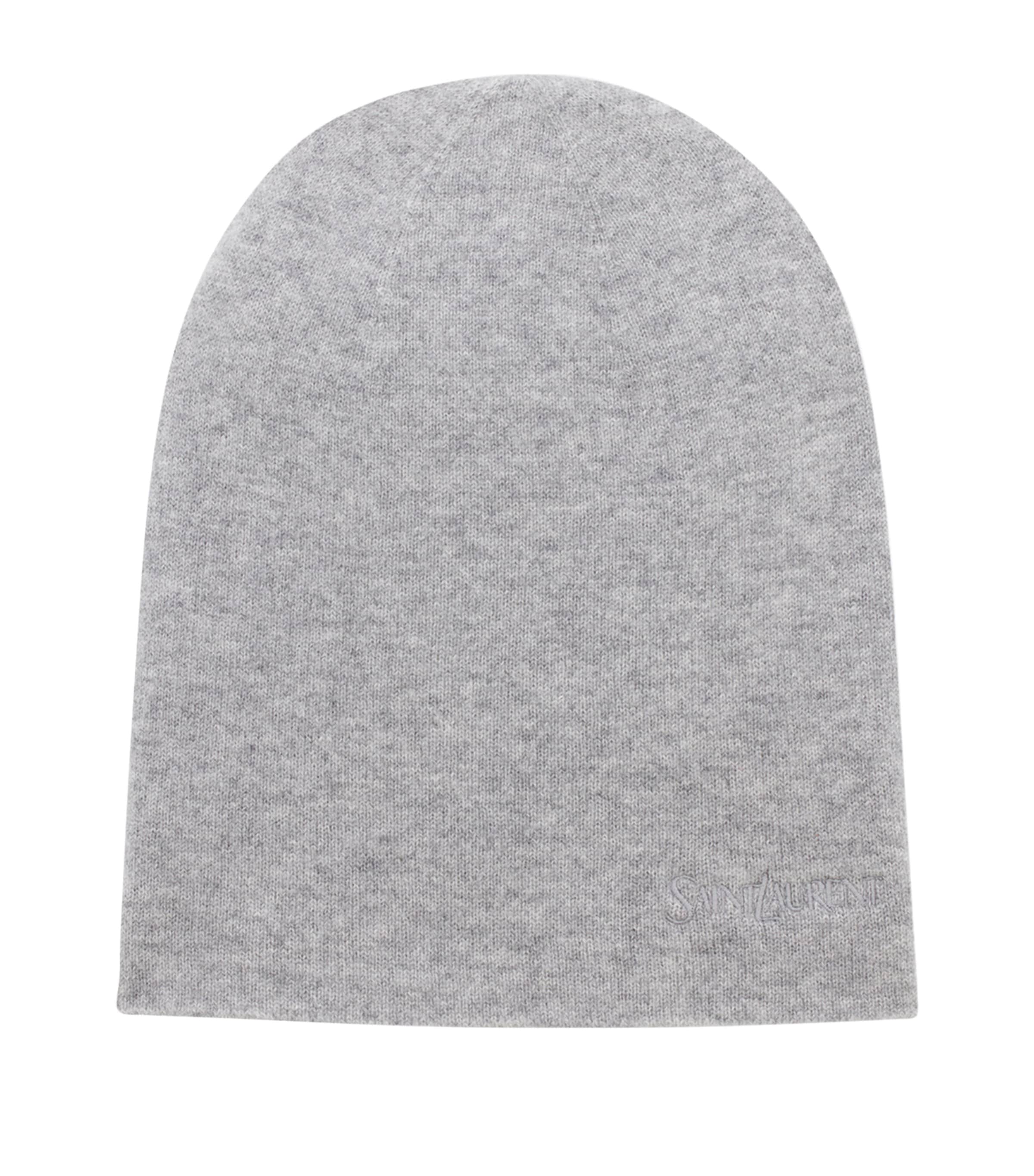 Cashmere Embroidered Logo Beanie